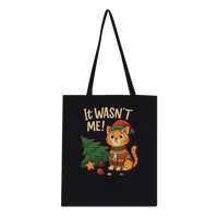 Load image into Gallery viewer, It Wasn’t Me Cat Tote Bag | Black
