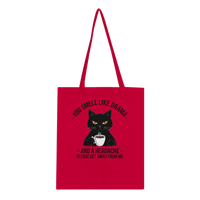 Load image into Gallery viewer, Red | Eco-Friendly Cat Themed Tote Bag