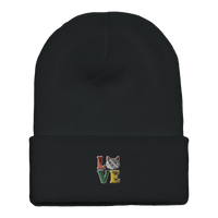 Load image into Gallery viewer, Black| Cat Love Cuffed Beanie