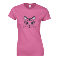 Load image into Gallery viewer, Azalea | Happy Cat Portrait Womens T-Shirt