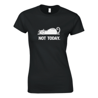 Load image into Gallery viewer, Black | Not Today Cat Themed Womens T-Shirt