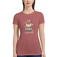Load image into Gallery viewer, Mauve | Paws Claws and Caffeine Women's Premium T-Shirt