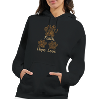 Load image into Gallery viewer, Faith Hope and Love Premium Women’s Crewneck Hoodie | Black