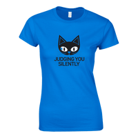 Load image into Gallery viewer, Royal | Cat Judging You Silently Womens T-Shirt