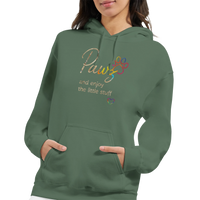 Load image into Gallery viewer, Pawz and Enjoy the Little Stuff Cat Hoodie | Military Green
