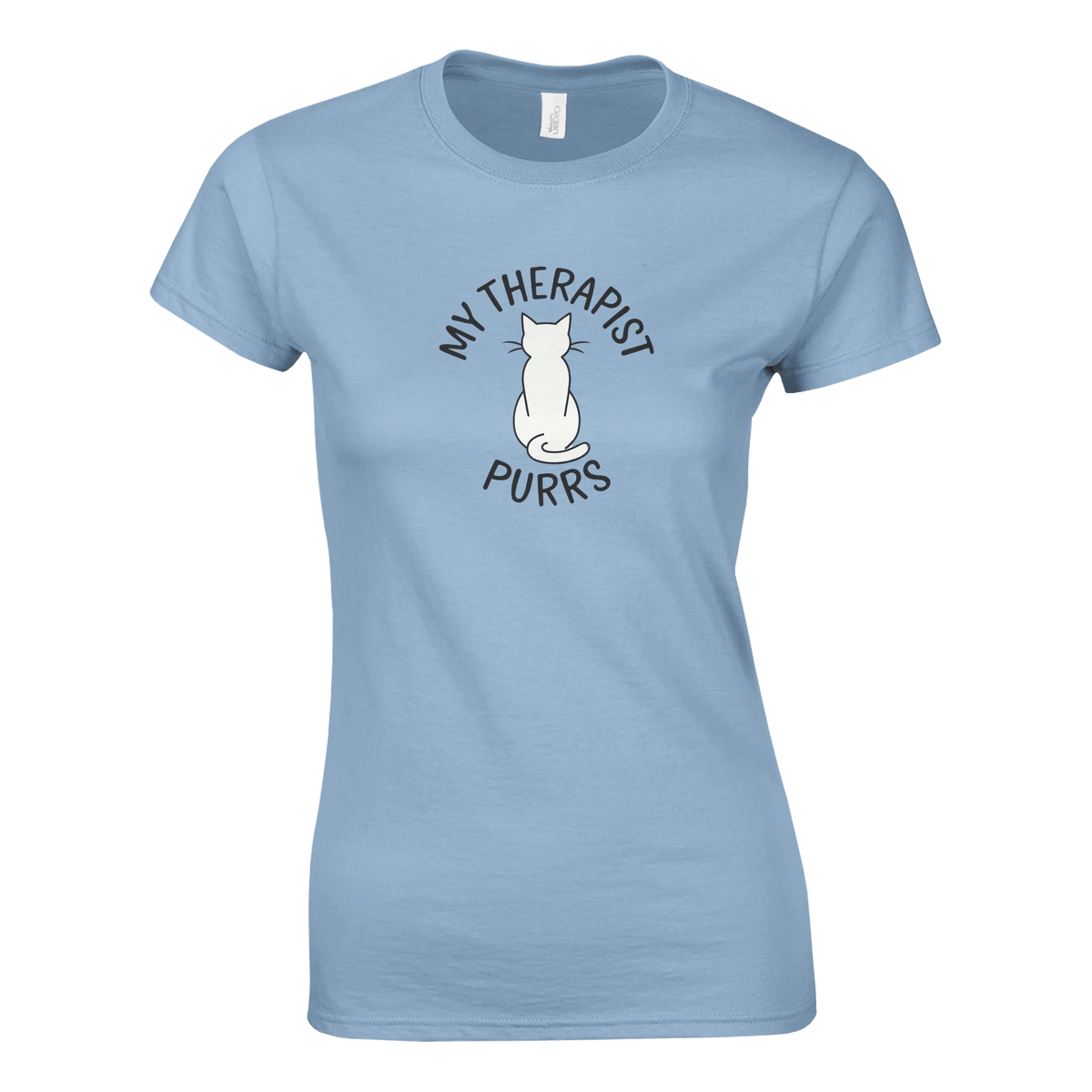 Light Blue | My Therapist's Purrs Women's T-Shirt