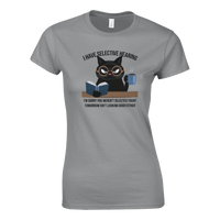 Load image into Gallery viewer, Rs Sport Grey | I Have Selective Hearing Womens Cat T-Shirt