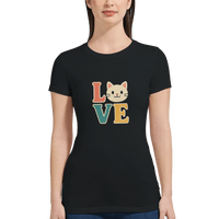 Load image into Gallery viewer, Black | Cats Equal Love Premium T-shirt