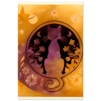 Load image into Gallery viewer, Cat Tranquility Aluminum Print  Modern Wall Art for Cat Lovers