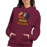 Load image into Gallery viewer, Rock Paper Scissors Cat Hoodie | Maroon

