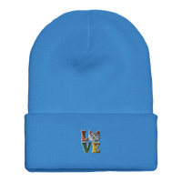 Load image into Gallery viewer, Blue | Cat Love Cuffed Beanie