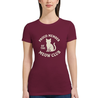 Load image into Gallery viewer, Meow Club T-Shirt | Maroon