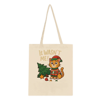 Load image into Gallery viewer, It Wasn’t Me Cat Tote Bag | Natural

