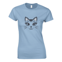 Load image into Gallery viewer, Rs Sport Grey | Happy Cat Portrait Womens T-Shirt