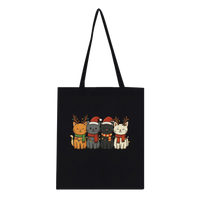 Load image into Gallery viewer, Christmas Cats Tote Bag | Black
