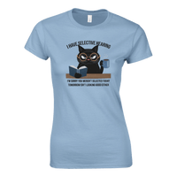 Load image into Gallery viewer, Light Blue | I Have Selective Hearing Womens Cat T-Shirt