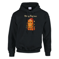 Load image into Gallery viewer, Merry Fluffness Cat Holiday Hoodie | Black