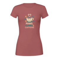 Load image into Gallery viewer, Mauve  | Paws Claws and Caffeine Women's Premium T-Shirt