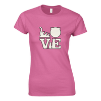 Load image into Gallery viewer, Azalea | Womens T-shirt Love Equals Cats