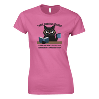 Load image into Gallery viewer, Azalea | I Have Selective Hearing Womens Cat T-Shirt