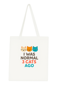 Load image into Gallery viewer, I Was Normal 3 Cats Ago Classic Tote Bag - Eco-Friendly 100% Cotton