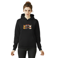 Load image into Gallery viewer, Festive Christmas Cats Hoodie – Cozy Unisex Pullover for Cat Lovers
