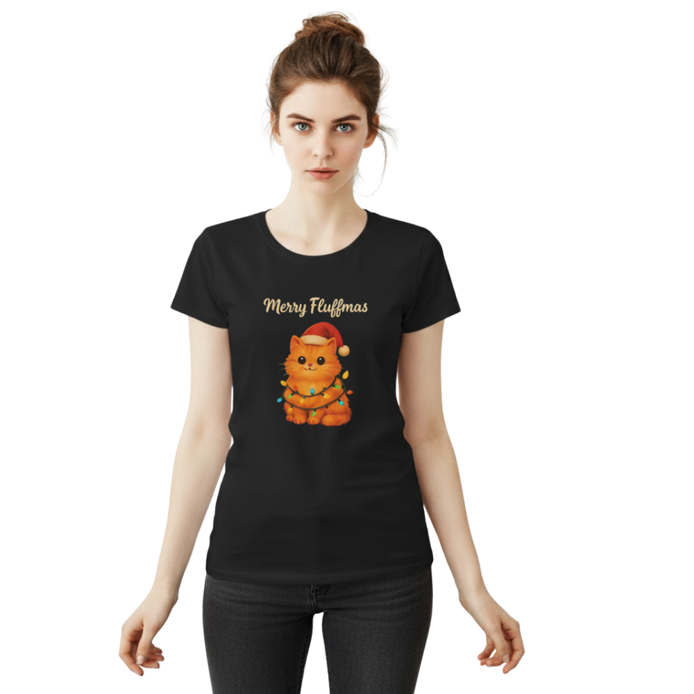 Merry Fluffness Premium Women’s Crewneck T-shirt | Black