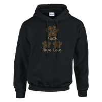 Load image into Gallery viewer, Faith Hope and Love Premium Women’s Crewneck Hoodie | Black
