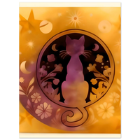 Load image into Gallery viewer, Cat Tranquility Aluminum Print  Modern Wall Art for Cat Lovers