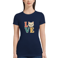 Load image into Gallery viewer, Navy | Cats Equal Love Premium T-shirt