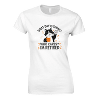 Load image into Gallery viewer, White | Womens T-shirt Fun Retirement Tee
