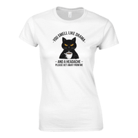 Load image into Gallery viewer, White | You Smell Like Drama Womens T-Shirt