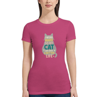 Load image into Gallery viewer, Berry | I Worked So Hard So My Cat Can Have a Better Life T-shirt