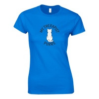 Load image into Gallery viewer, Royal | My Therapist's Purrs Women's T-Shirt