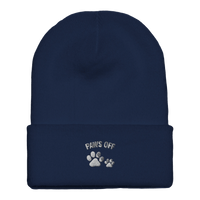 Load image into Gallery viewer, Navy | Paws Off Cat Lovers Beanie