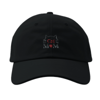 Load image into Gallery viewer, Black | Cat Mom Baseball Cap