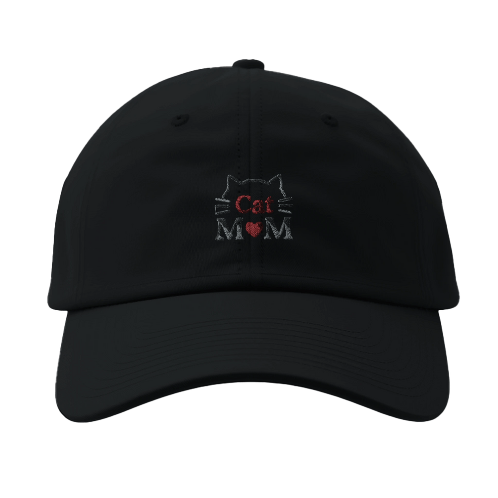 Black | Cat Mom Baseball Cap