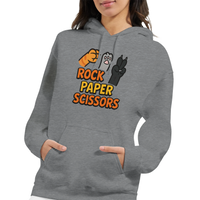 Load image into Gallery viewer, Rock Paper Scissors Cat Hoodie | Sport Grey
